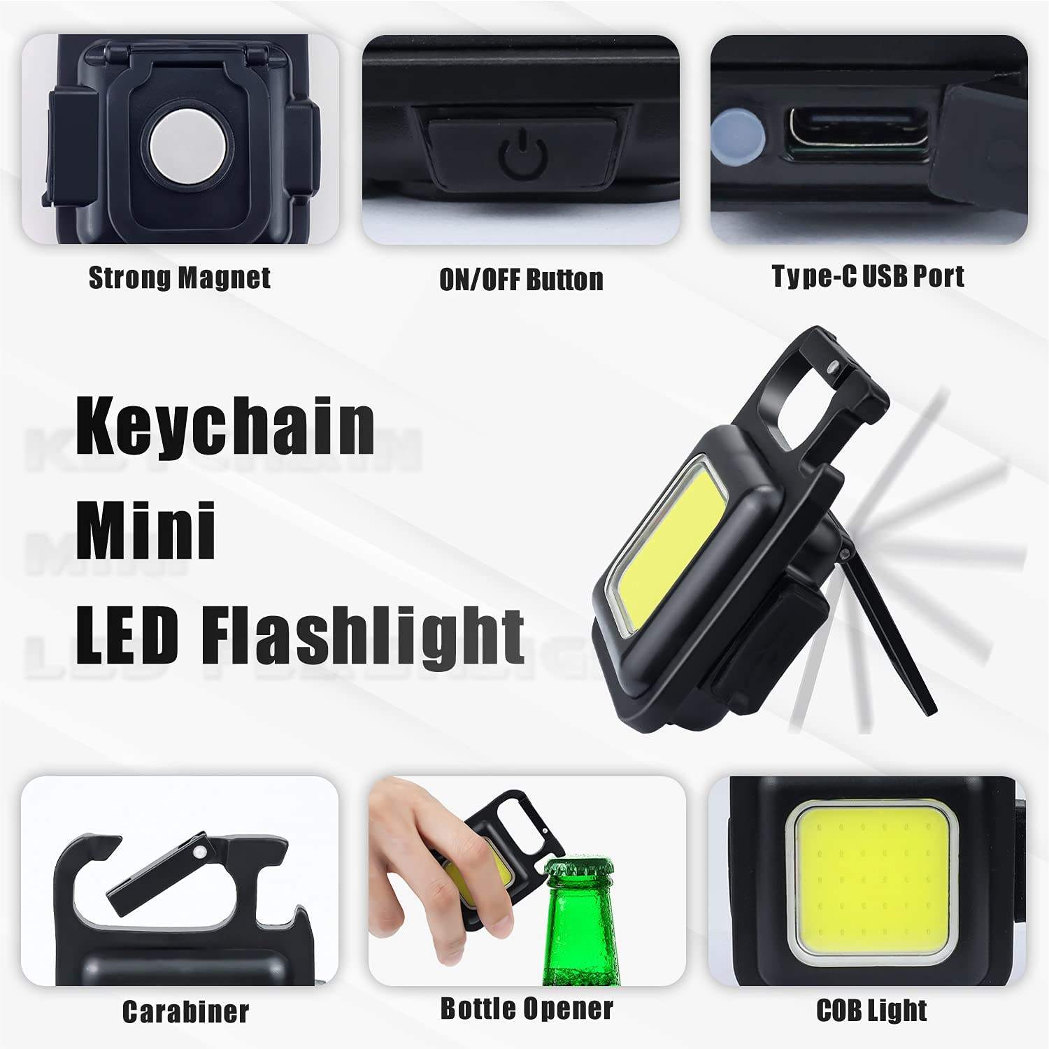 Mini COB Rechargeable Magnetic Work Light