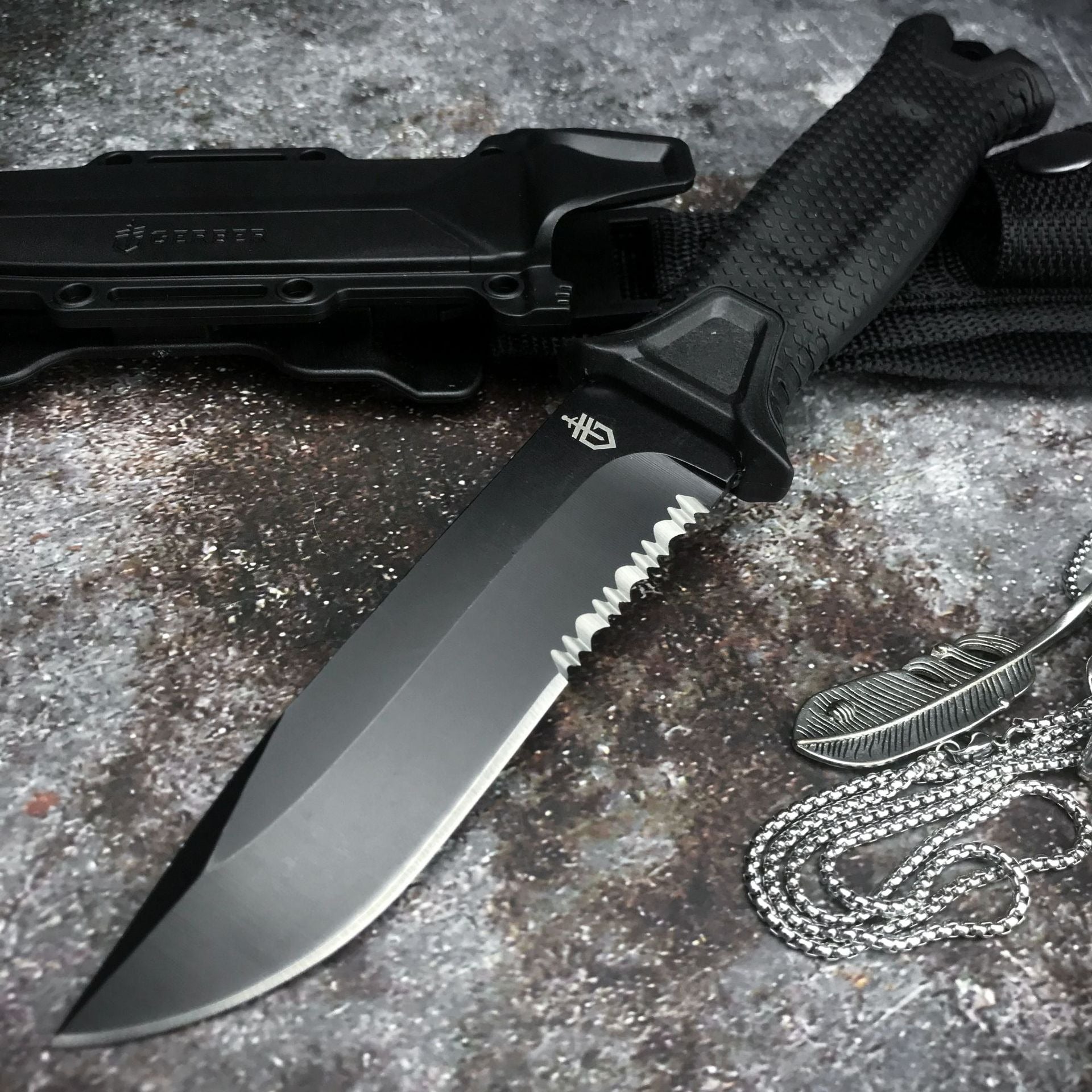 Outdoor Wilderness Straight Utility Knife