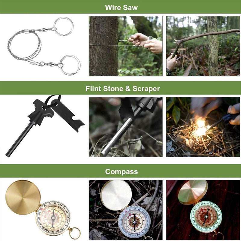 Military Grade Outdoor Travel Survival Kit