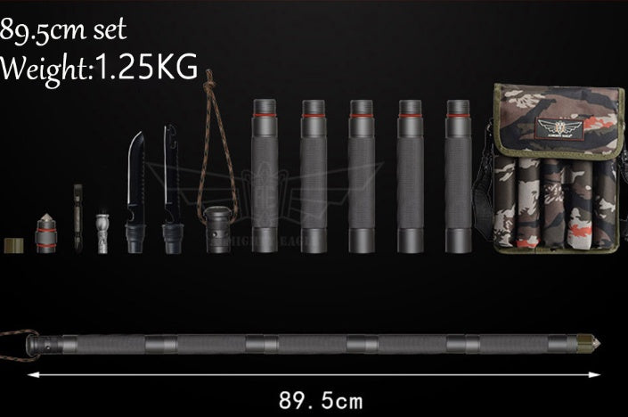 Multifunctional Outdoor Tactical Hiking Walking Stick