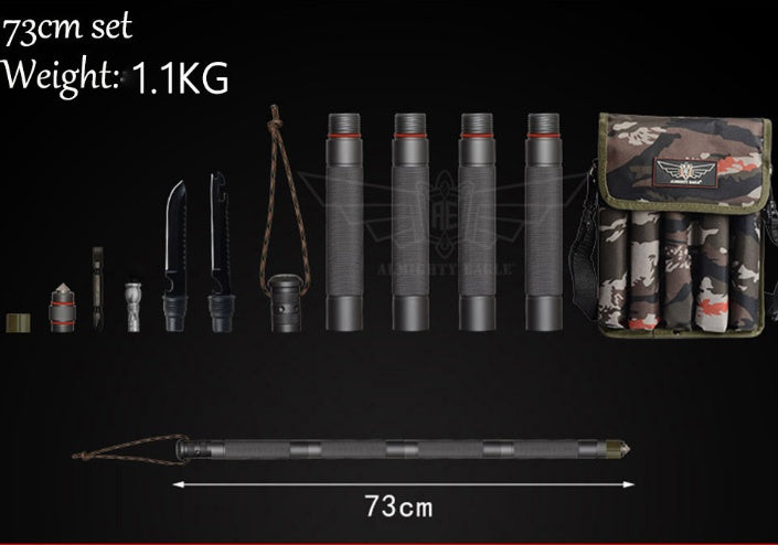 Multifunctional Outdoor Tactical Hiking Walking Stick
