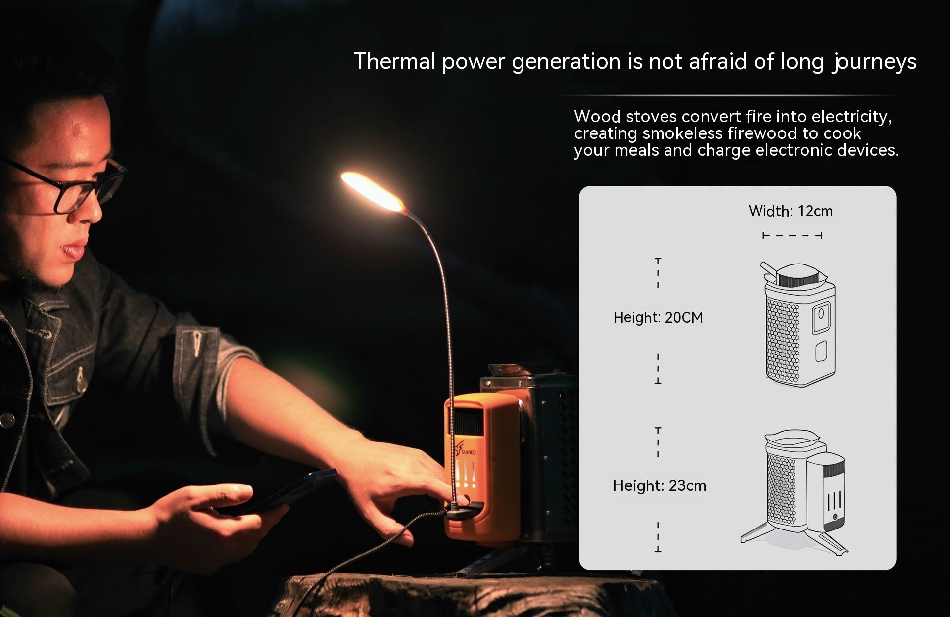 Folding Thermal Camping Stove For Outdoor Cooking