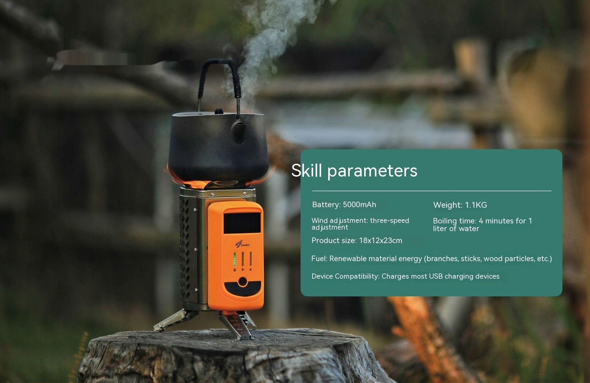 Folding Thermal Camping Stove For Outdoor Cooking