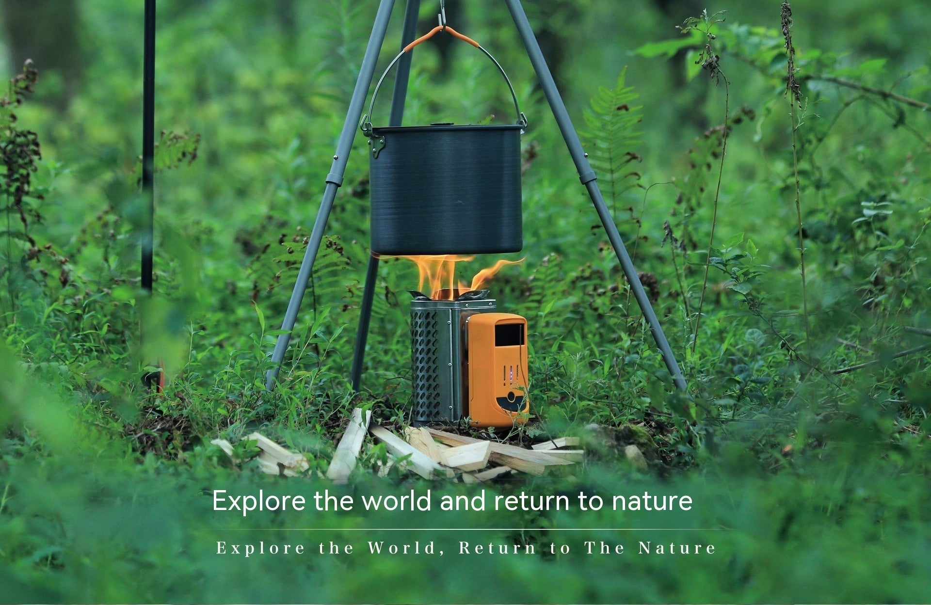 Folding Thermal Camping Stove For Outdoor Cooking