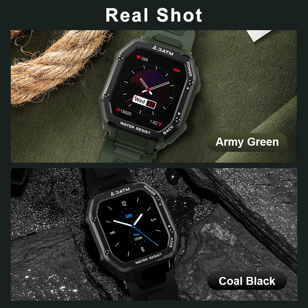 Rugged Smart Watch Fitness Tracker
