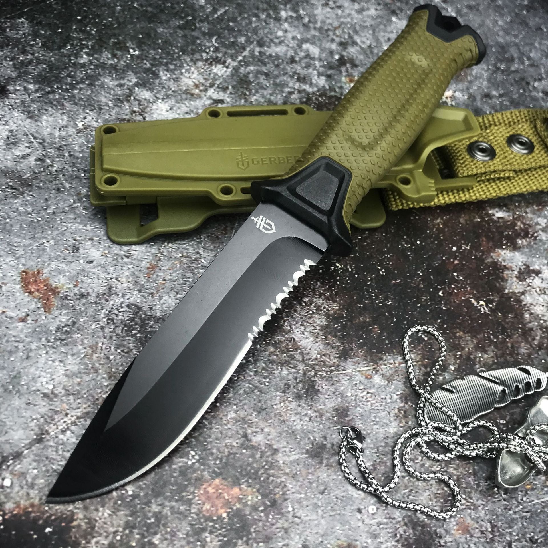 Outdoor Wilderness Straight Utility Knife