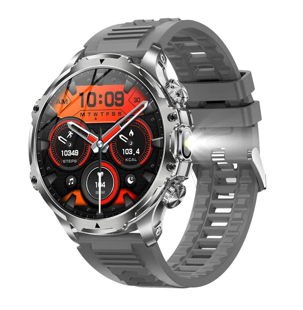 AK75 Smart Watch Fitness Tracker Flashlight