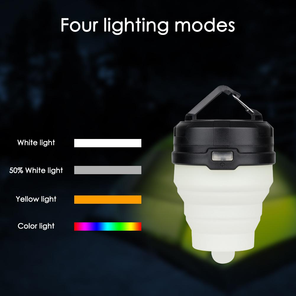 Retractable Portable LED Camping Lantern Flashlight