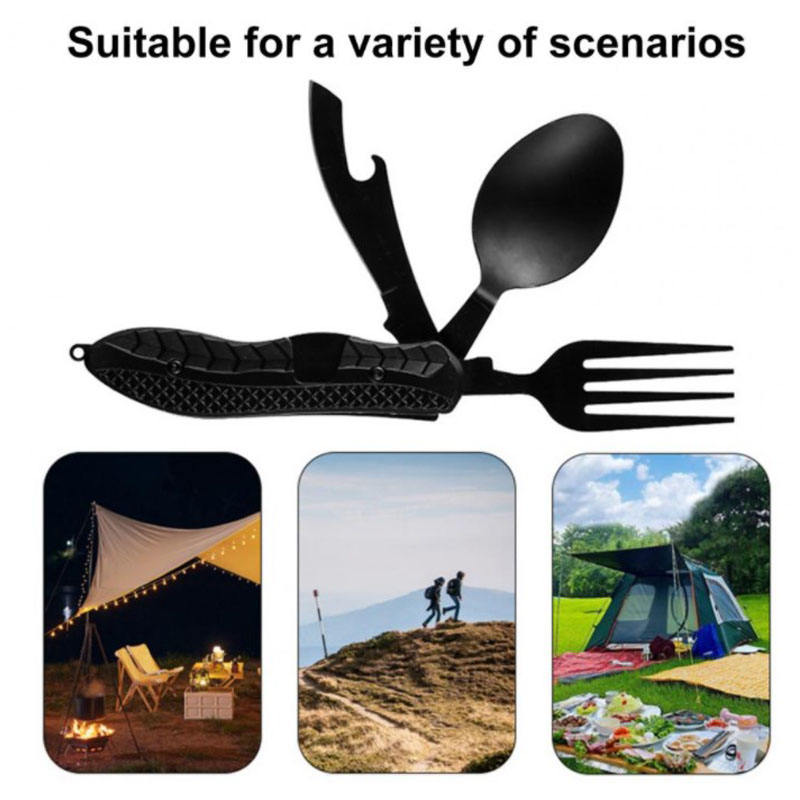 Multifunctional Stainless Steel Camping Tableware Set