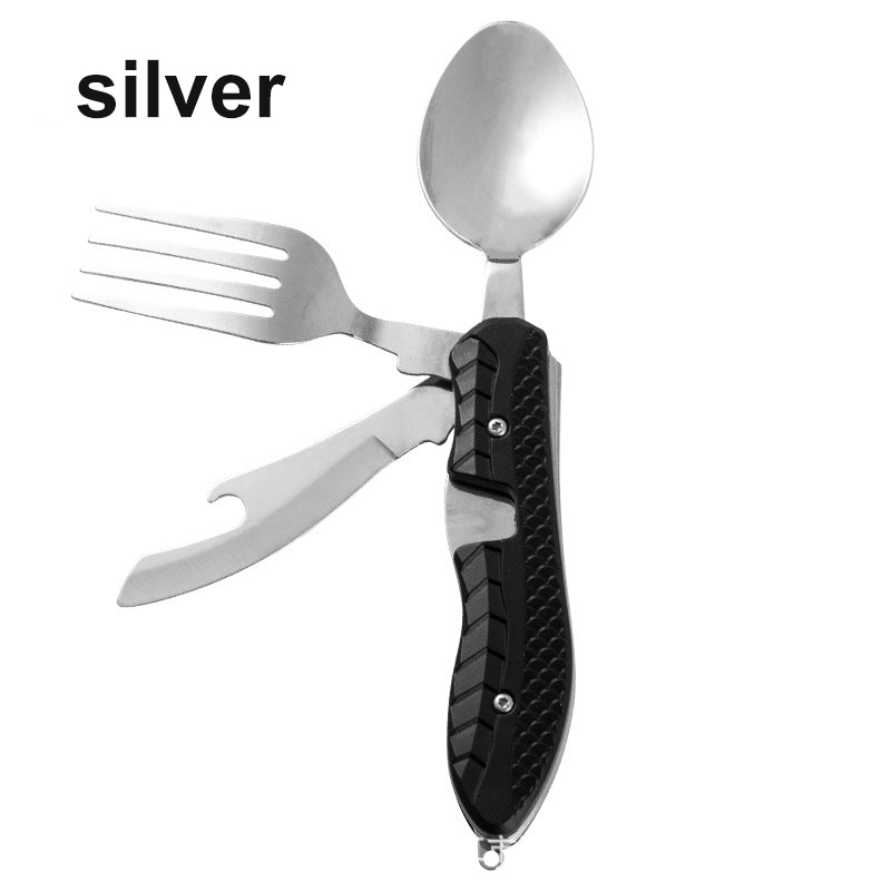 Multifunctional Stainless Steel Camping Tableware Set