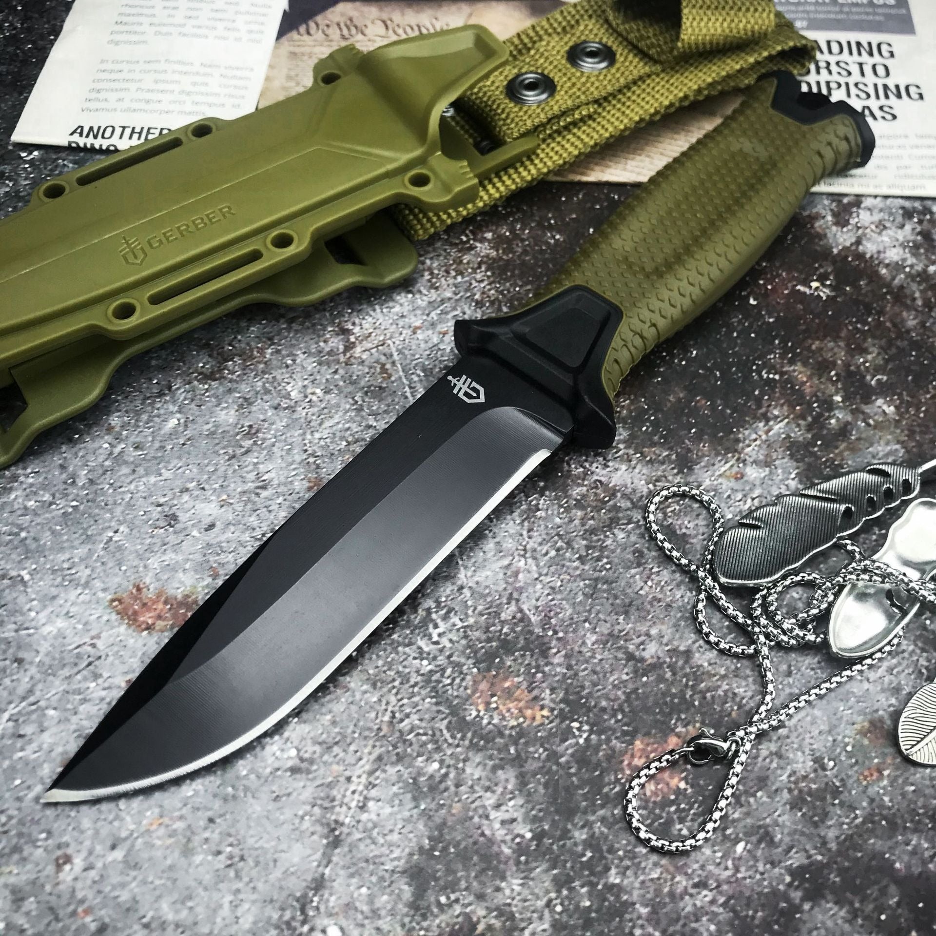 Outdoor Wilderness Straight Utility Knife
