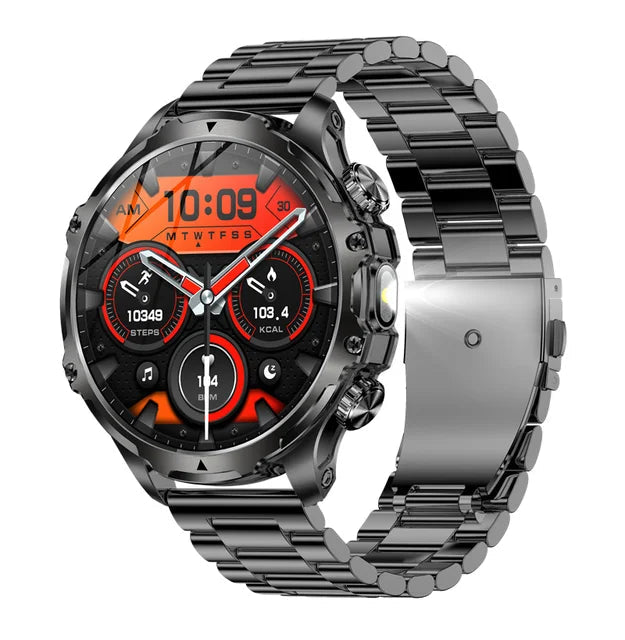 AK75 Smart Watch Fitness Tracker Flashlight