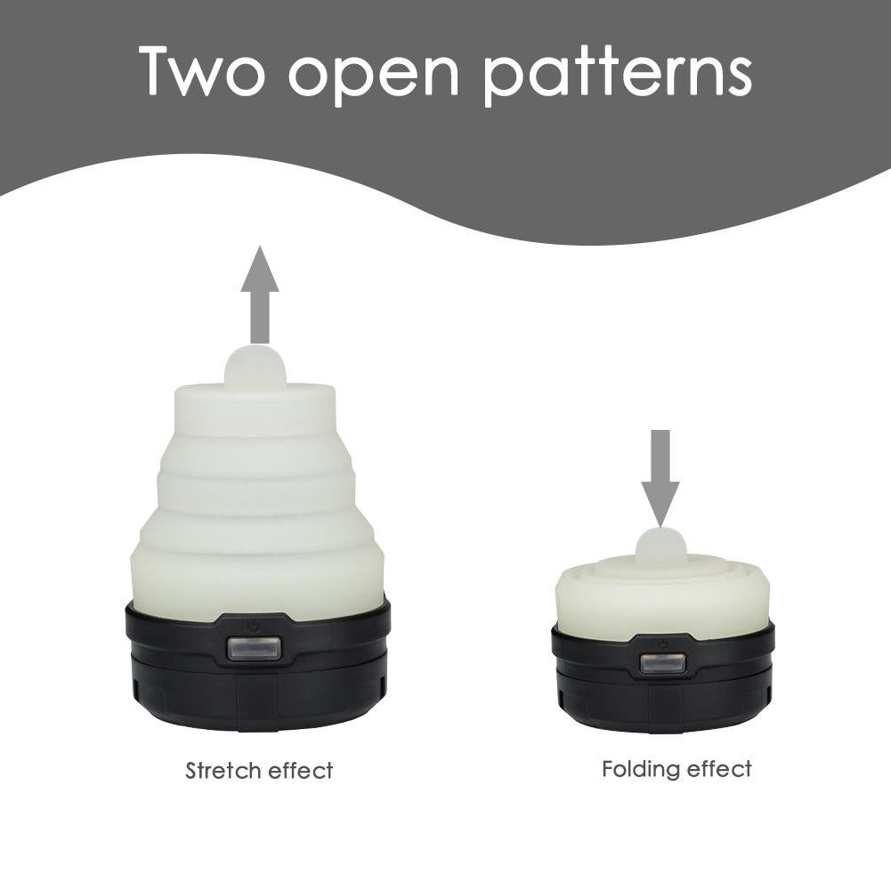 Retractable Portable LED Camping Lantern Flashlight