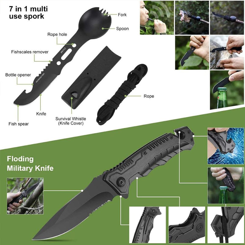Military Grade Outdoor Travel Survival Kit