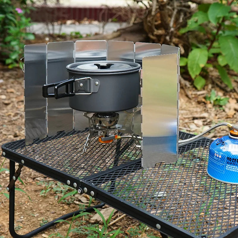 Aluminum Alloy Windproof Camping Stove Screen