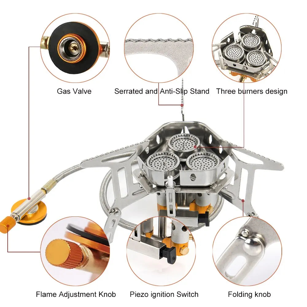 Widesea Portable High Power Outdoor Gas Camping Stove