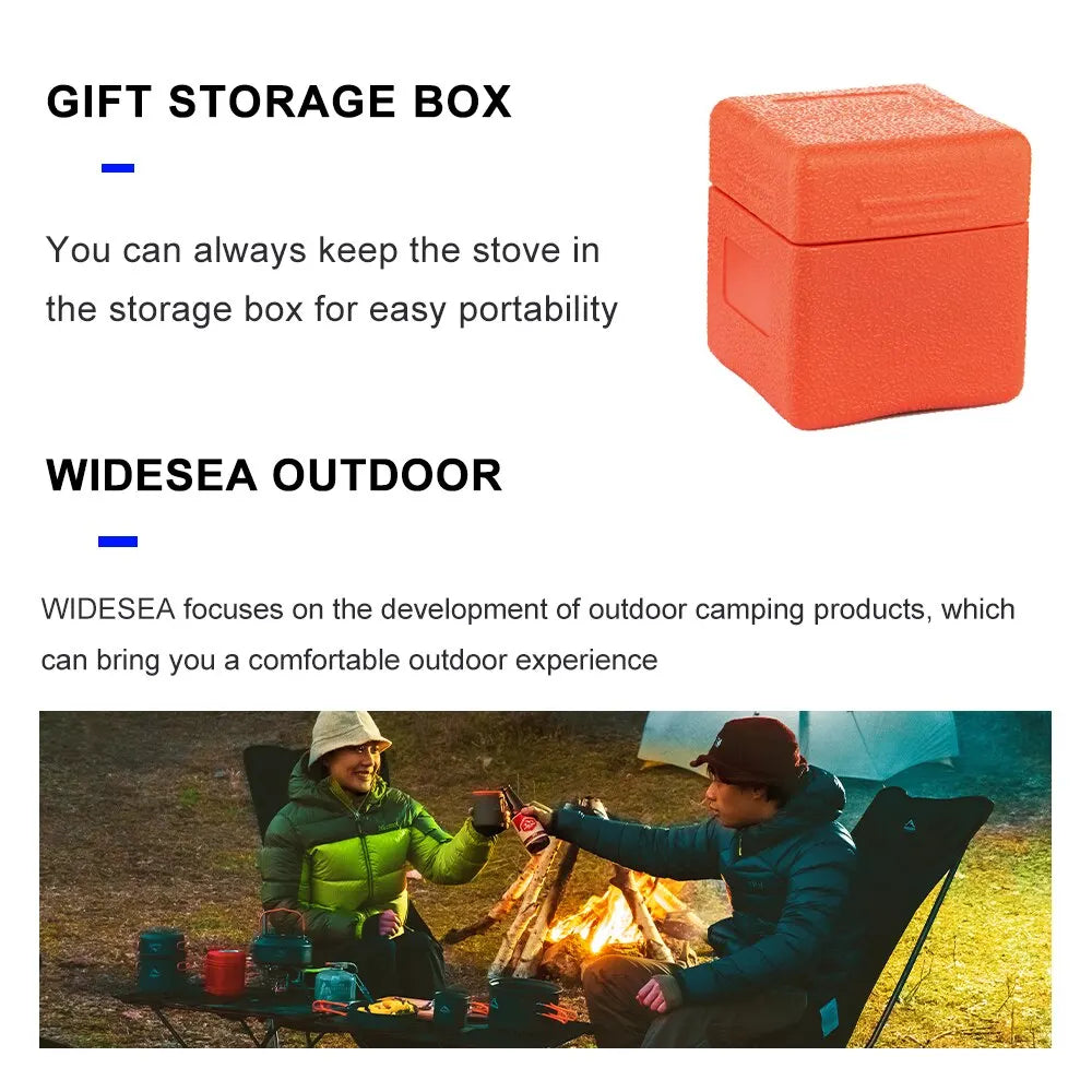 Widesea Portable High Power Outdoor Gas Camping Stove