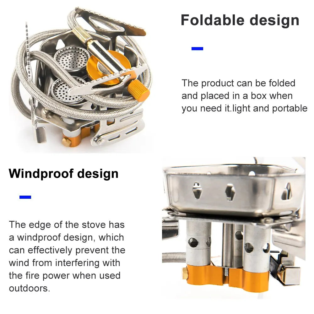 Widesea Portable High Power Outdoor Gas Camping Stove