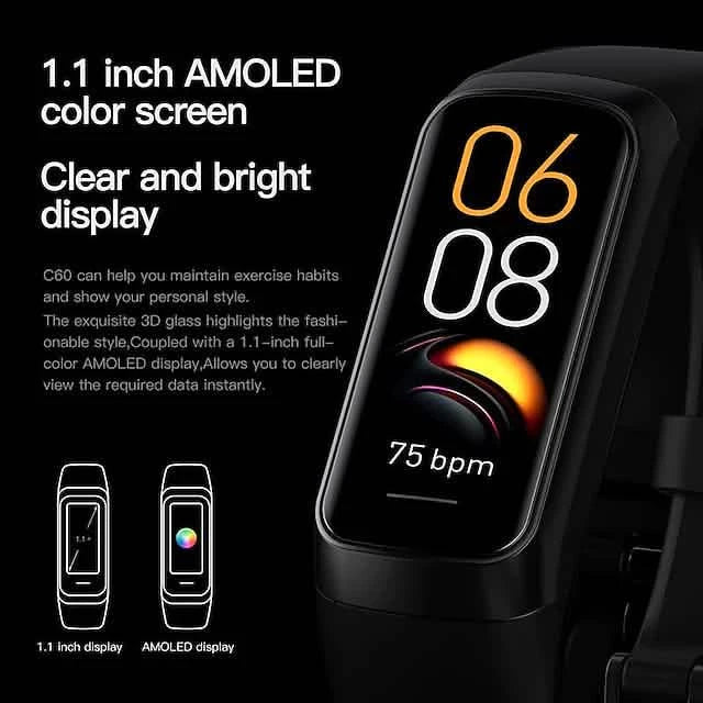 C60 Smart Watch Bluetooth Fitness Tracker