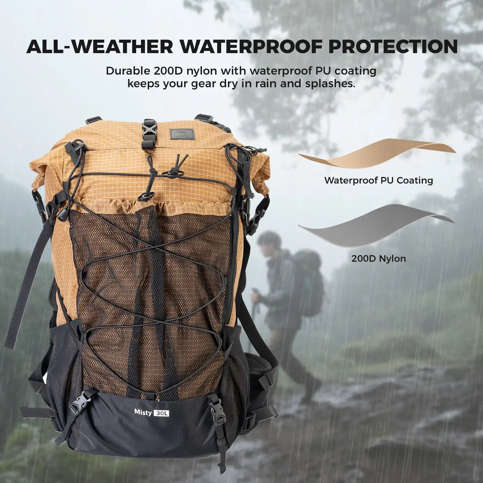 Large Capacity Hiking Backpack Waterproof