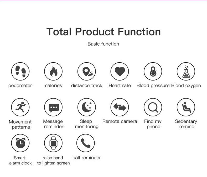 Smart Watch Heart Rate Fitness Tracker